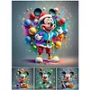 (Multi-Style) Disney Mickey Minnie-Full Round Diamond Painting 30*30cm