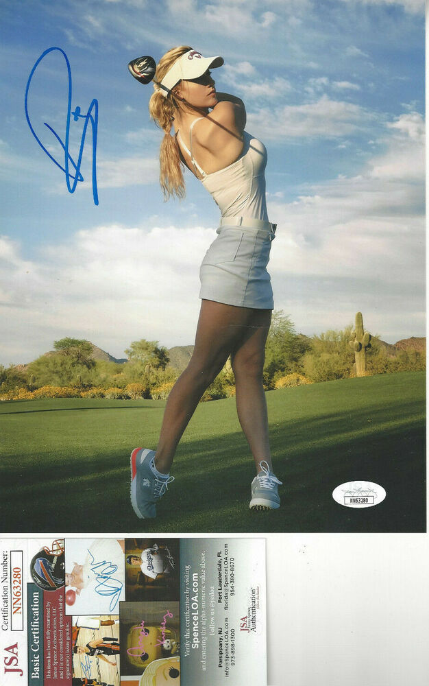 Golfer PAIGE SPIRANAC autographed 8X10 color  Photo Poster painting  JSA Certified