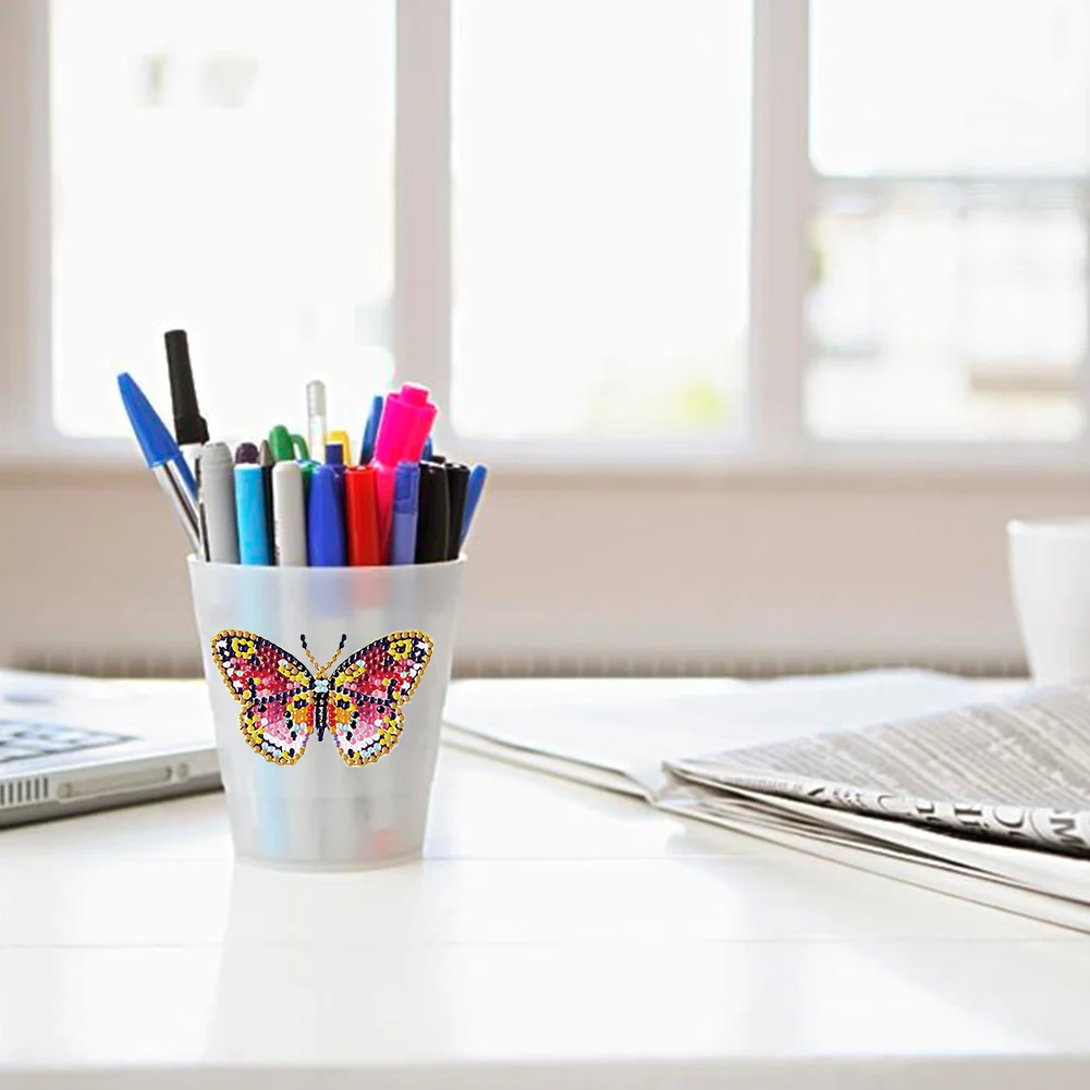 4pcs 5D DIY Diamond Painting Stickers Butterfly Art Craft Kits Gift