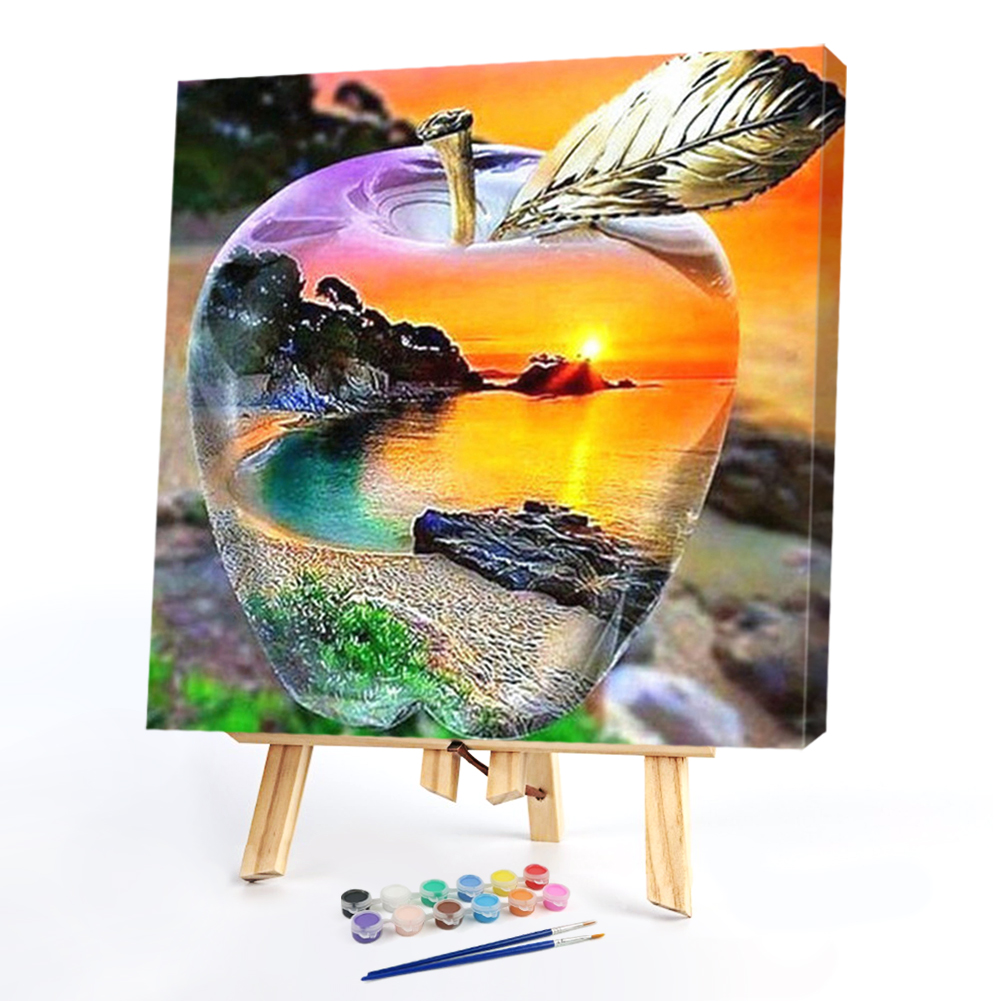 

40*40CM - Paint By Numbers - Crystal Apple, 501 Original
