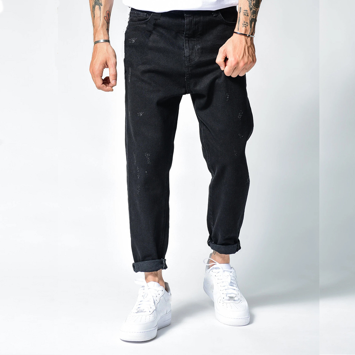 Pants 2025 – New Denim Mens Pants Straight Leg Trendy Black Slim Fit Jeans for Men | Collectvip