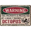 Warning - Vintage Metal Signs(12*16Inch) - Warning
