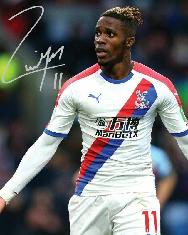 Wilfried Zaha - Crystal Palace Autograph Signed Photo Poster painting Print