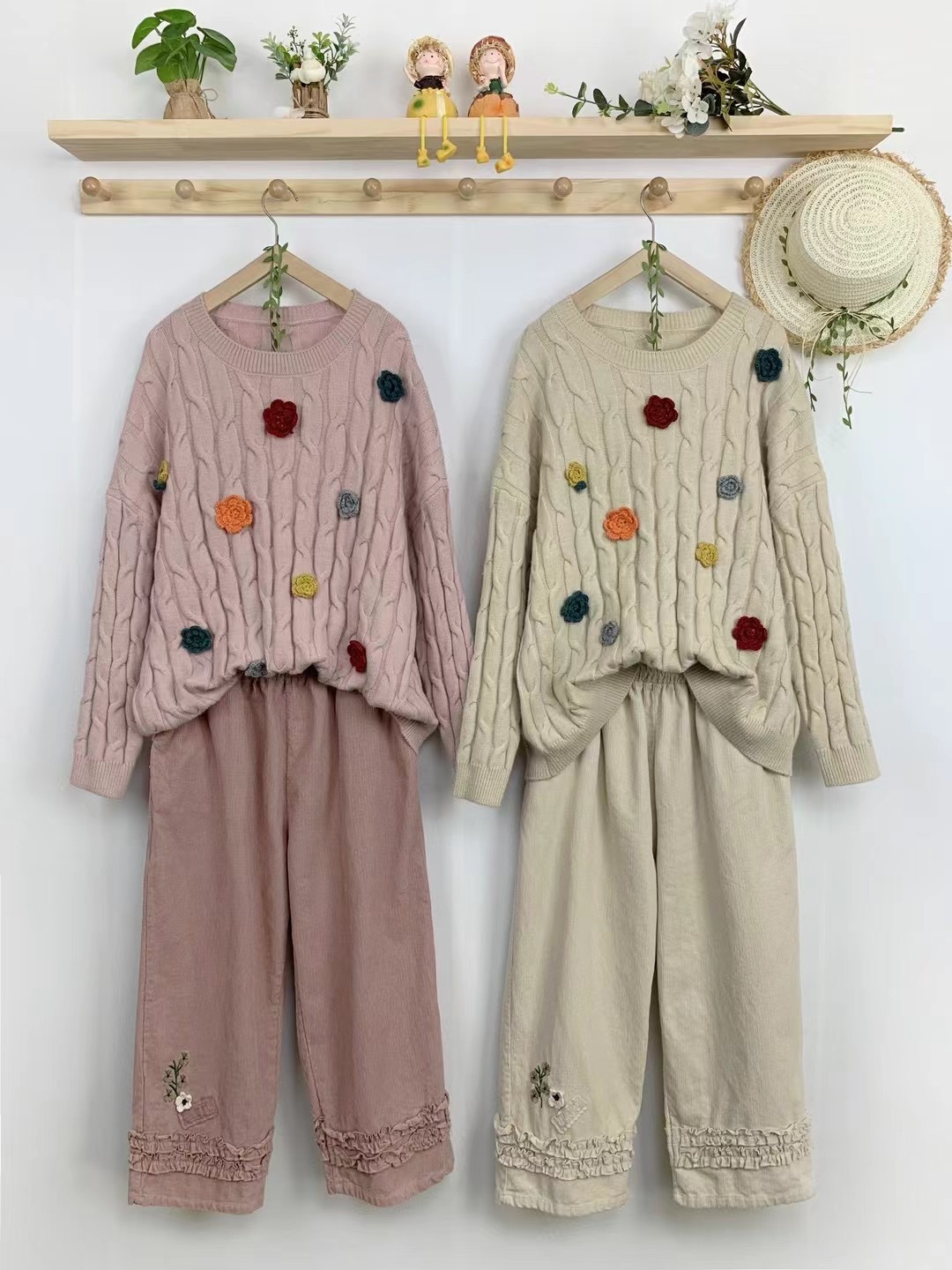 Chicfifth Sweater Women Winter Long Sleeve High Quality Autumn Vintage Top Knitted Cardigan