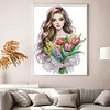Flower Girl-14CT Stamped Cross Stitch 33*44cm/12.99*17.32in tapestrymarket