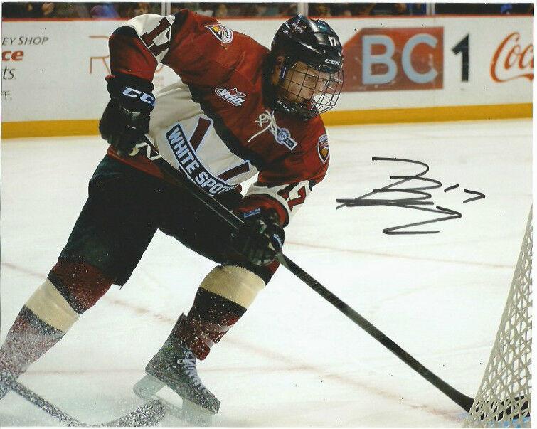 Vancouver Giants Tyler Benson Autographed Signed 8x10 WHL Photo Poster painting COA B