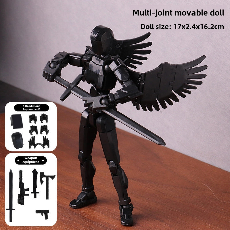 Lucky Doll 13 Joint Movable 3D Printing Doll Toy 3rd Generation Dummy Doll DIY Whole Body Decompression Artifact