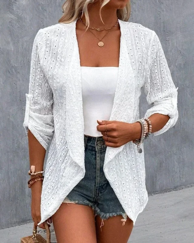 Long Sleeve Casual Printed Cardigan Jacket Flusfy