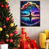 Arbre coloré de vie-partial ab carré diamant peinture-40 * 55cm