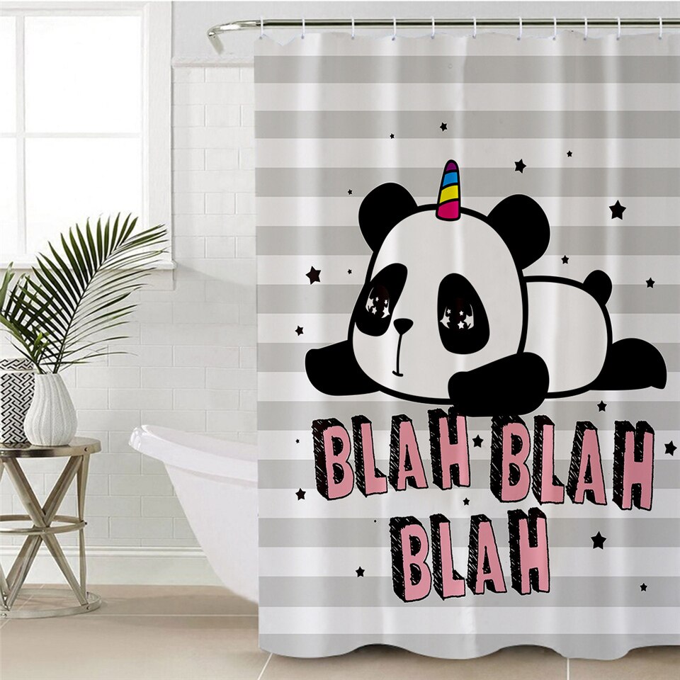 

Panda - Print Shower Curtain, 180*180cm, 501 Original