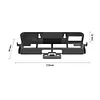 Wall Mount Host Stand with Controller Hook for Switch 2 Game Console Accessories