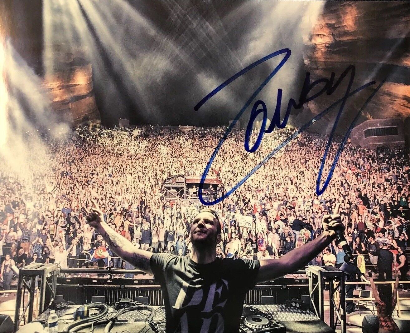 ZOMBOY DJ HAND SIGNED AUTOGRAPHED 8x10 Photo Poster painting ELECTRO MUSIC RARE AUTHENTIC