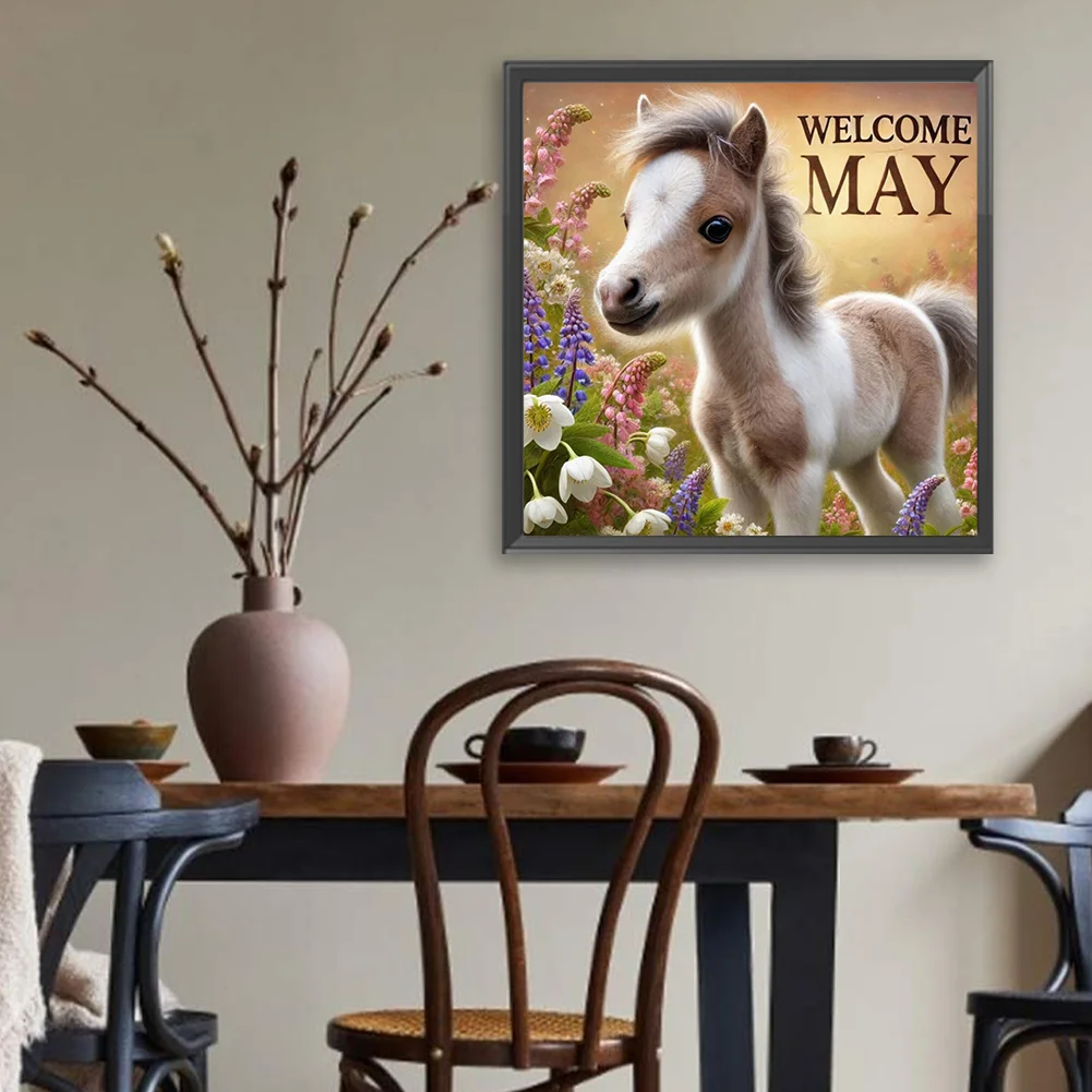 Diamond Painting - Full Square Drill - Horse May(Canvas|45*45cm)
