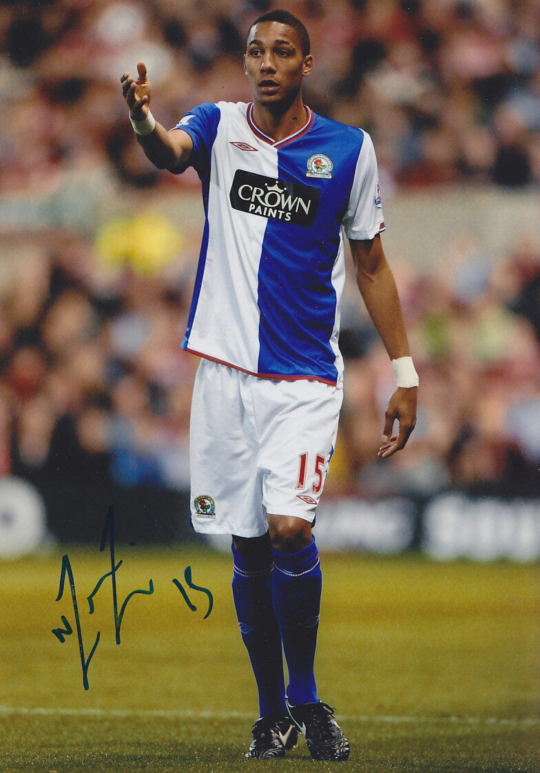 Blackburn F.C Steven N'Zonzi Hand Signed Photo Poster painting 11x8.