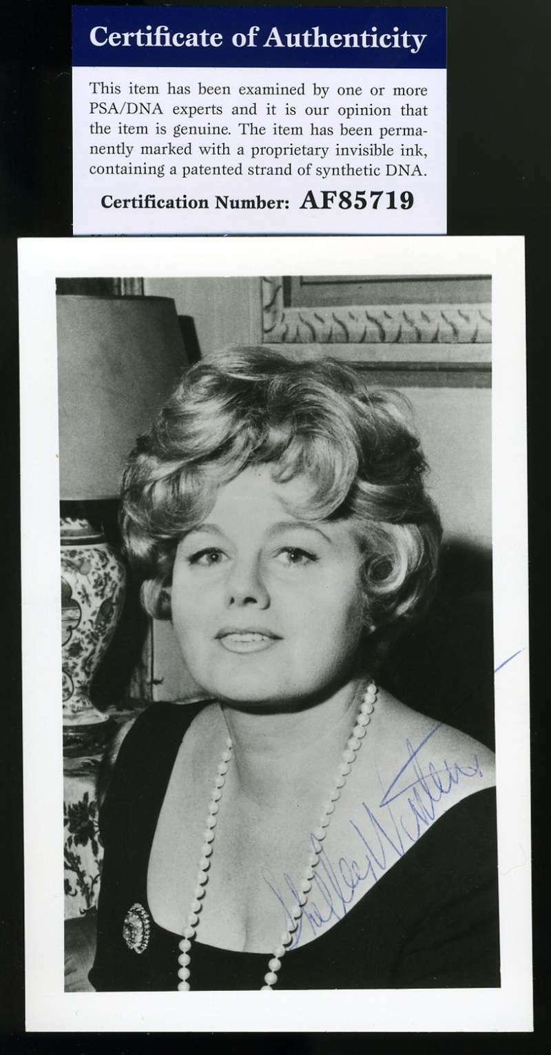 Shelly Winters Psa Dna Coa Autograph Photo Poster painting Hand Signed