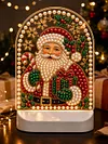 DIY Diamond Art LED Night Light &ndash; Light-Up Table Decor, Double-Sided Printed DIY Crystal Pearl Painting Decoration for Christmas & Holiday Gifts