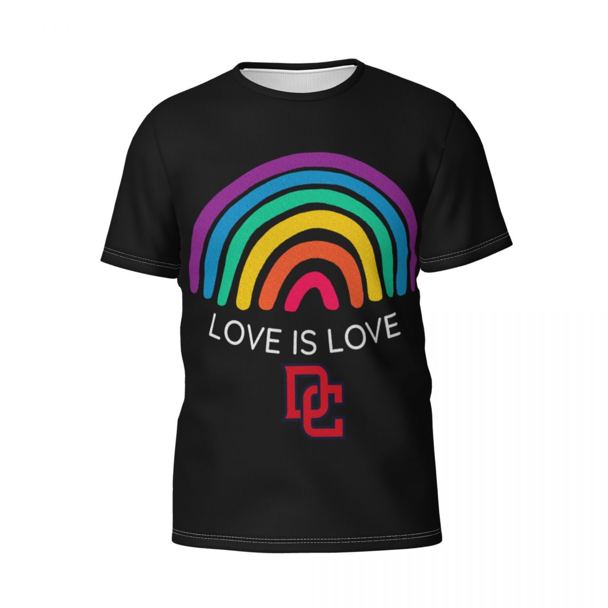 Washington Nationals Love is Love Pride Rainbow Short-Sleeve Men's T-Shirt