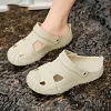  2025 summer new EVA non-slip driving sandals and slippers beach hole shoes men/women universal
