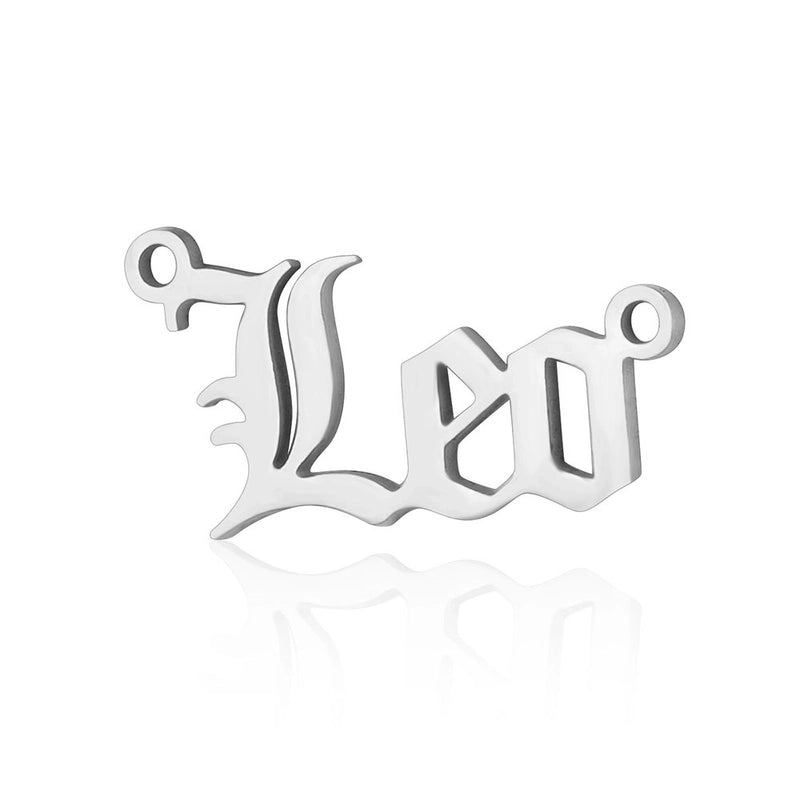 5 Pieces Stainless Steel 18K Gold Plated Letter
