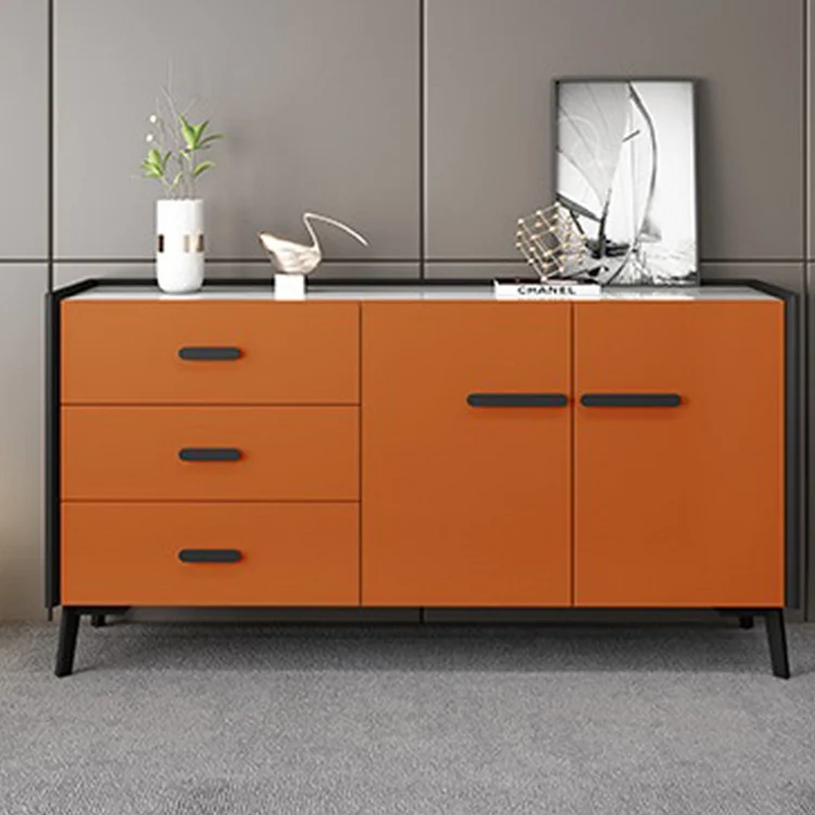Homemys Sideboard Buffet with Drawers Modern Wood Dining Room Sideboard Cabinet