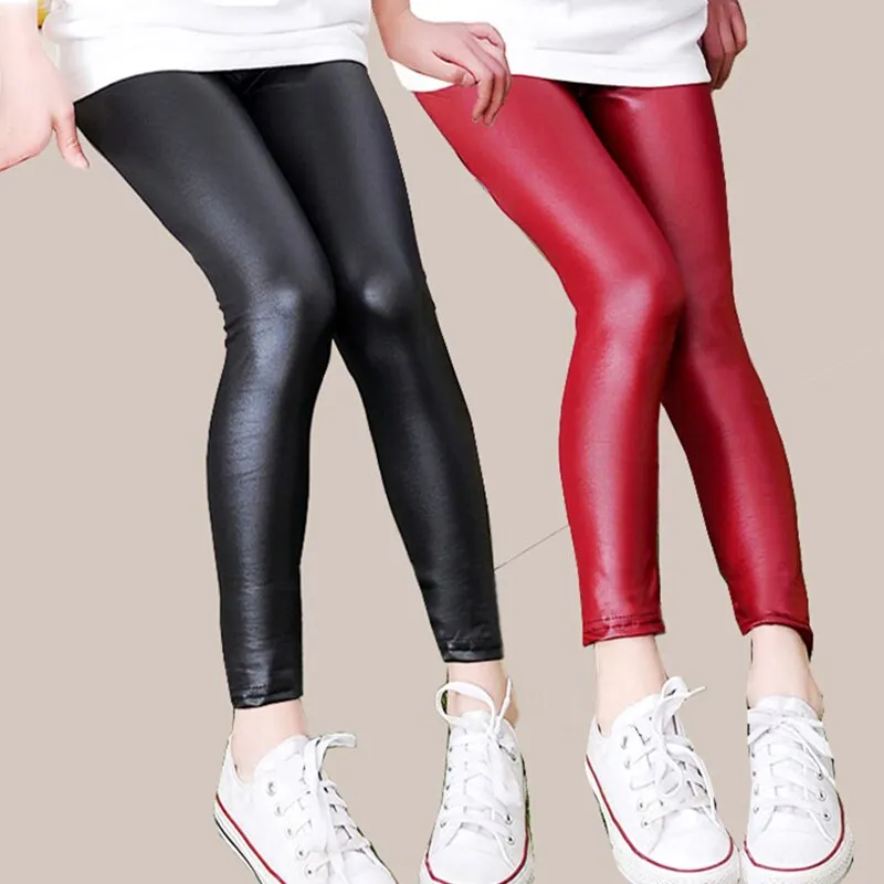 Autumn Winter Girls Leggings Thick Winter Plus Velvet Printing Pants Pentagram Print Children Pencil Trousers Leggings For Girls