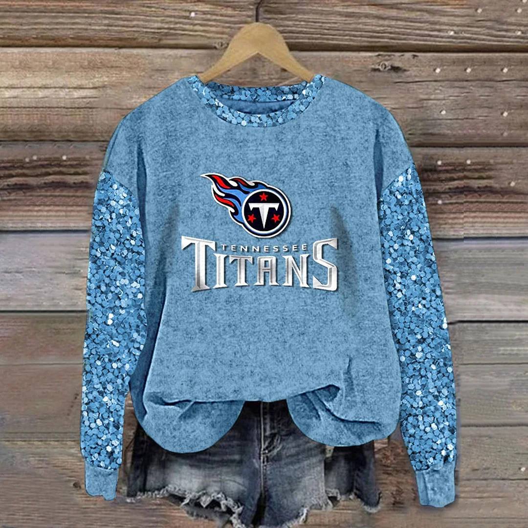 Sequined Sleeves Vintage Sweatshirt