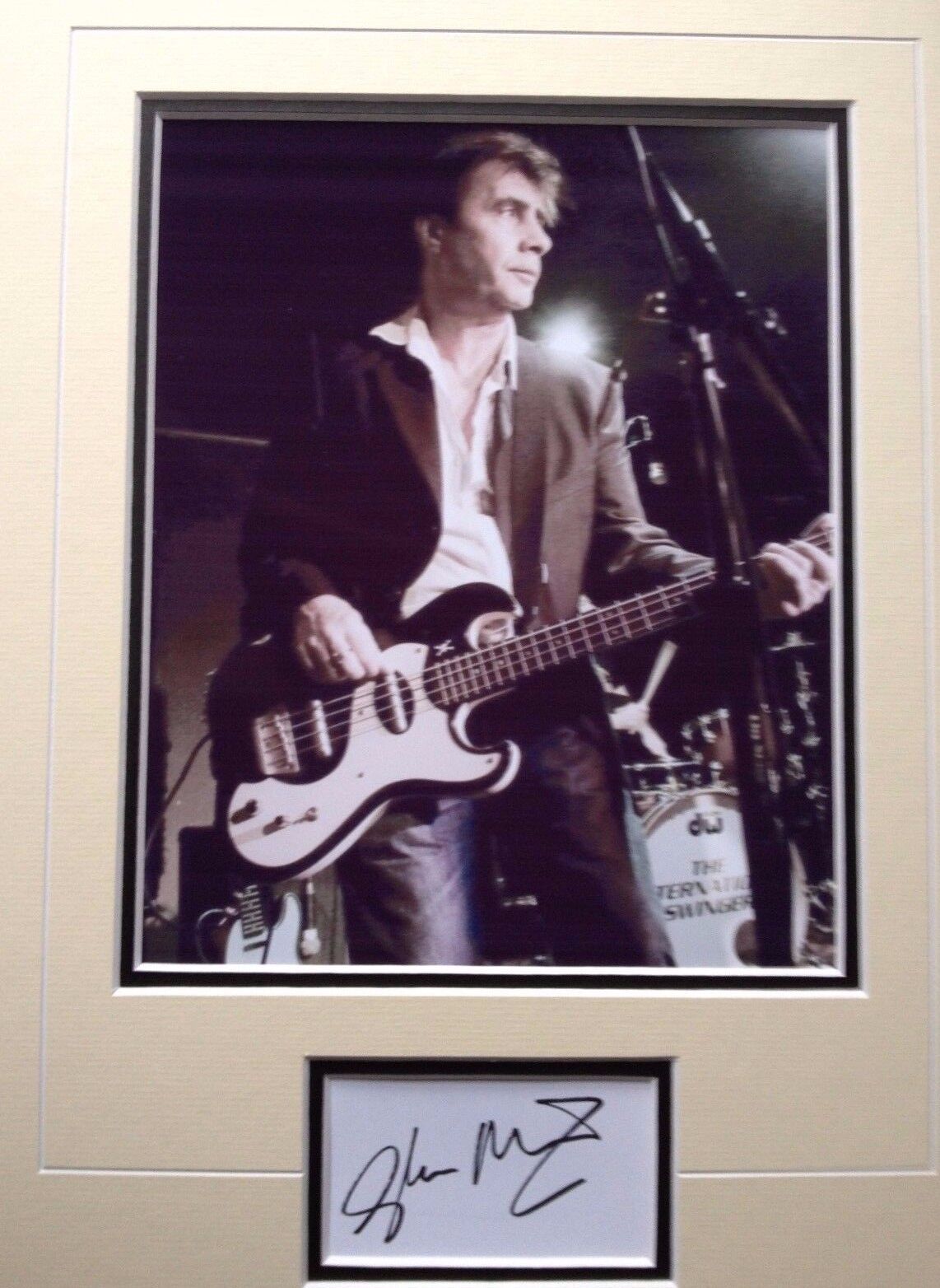 GLEN MATLOCK - THE SEX PISTOLS BAND MEMBER - SIGNED B/W Photo Poster painting DISPLAY