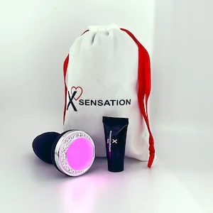 pornhint Pornhint XO Sensation LED Vibrating Anal Plug Care Kit, Butt Plug Vibrator Sexual Stimulation Device Kit