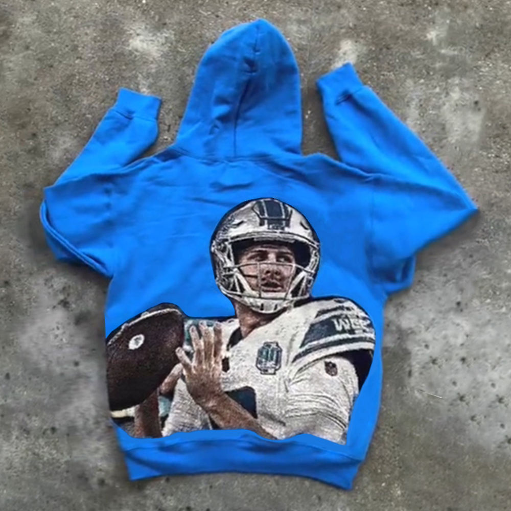 Stylish Lions Player Print Long Sleeve Hoodies