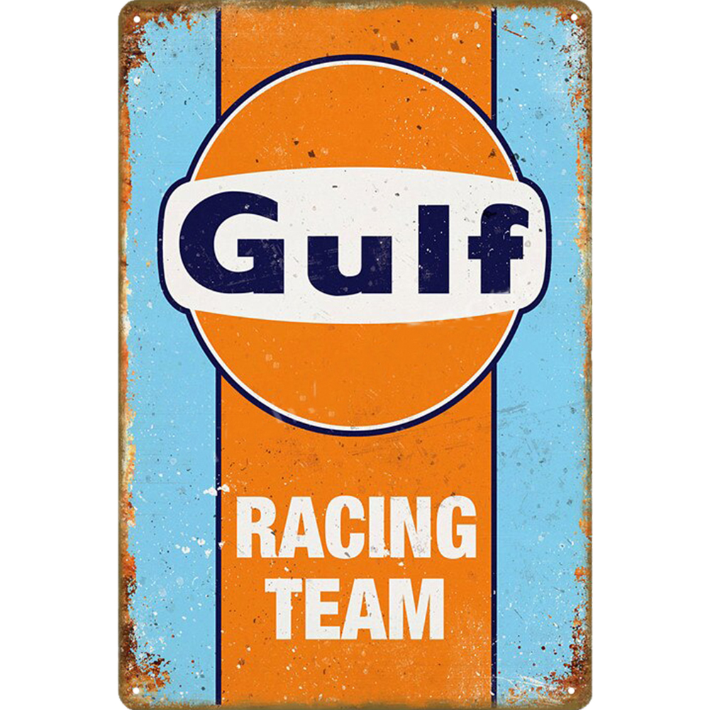 

30*50CM - Round Drill Diamond Painting - Gulf racing team, 501 Original