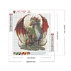 Diamond Painting-5D Full Round Drill Christmas Dragon