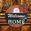 >SALE<Christmas Wooden Diamond Painting Art Hanging Ornament Kits (Welcoming Words #5)