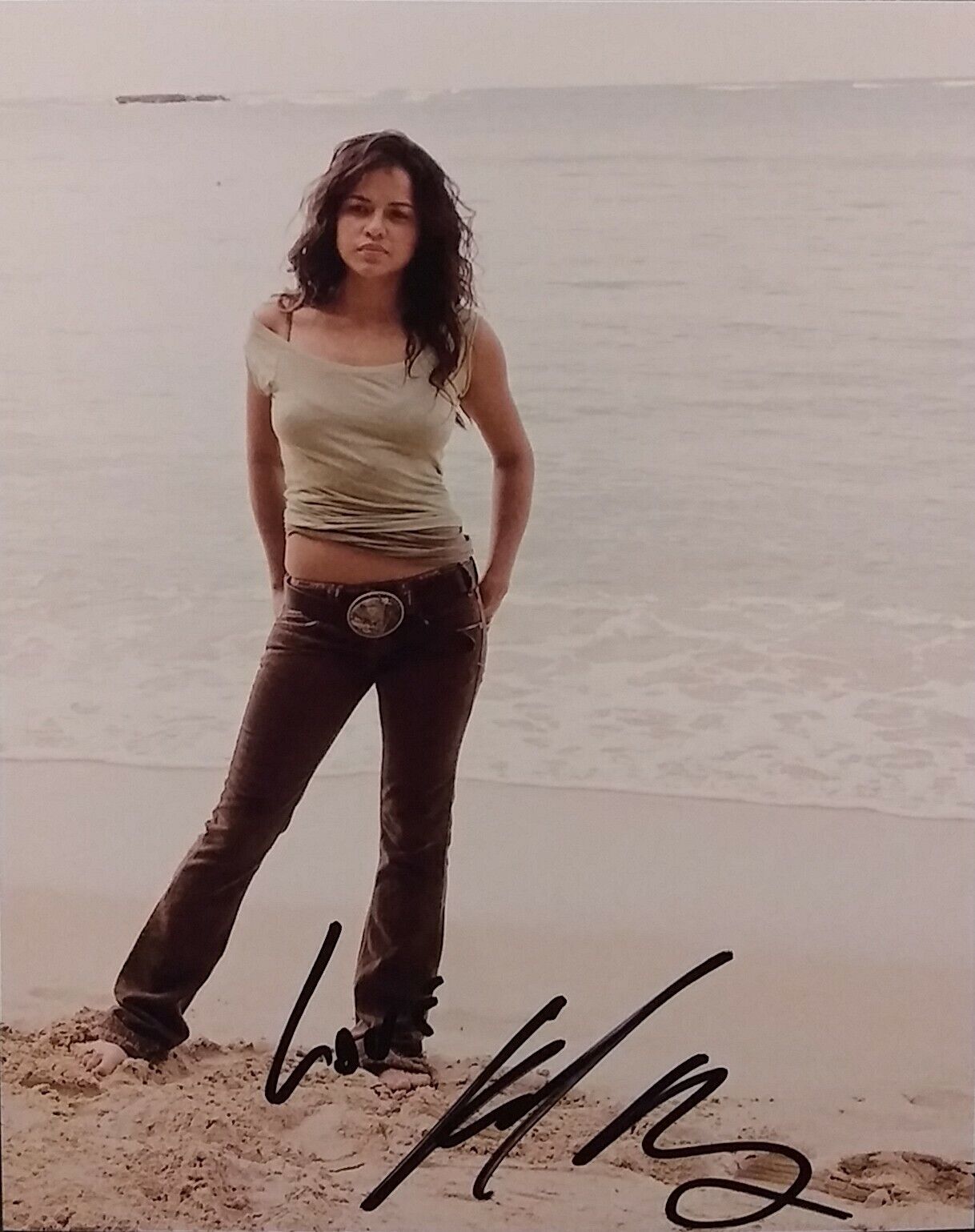 Michelle Rodriguez signed 8 x 10