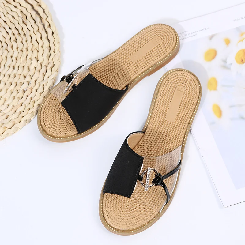 Qengg New Women's Slippers Shallow Mouth Open Toe Flip Flops Fashion Outdoor Platform Casual Beach Sandals Sandalia Feminina De Verao