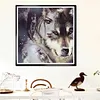 Diamond Painting -DIY Round Drill Wolf Girl(40x40cm)