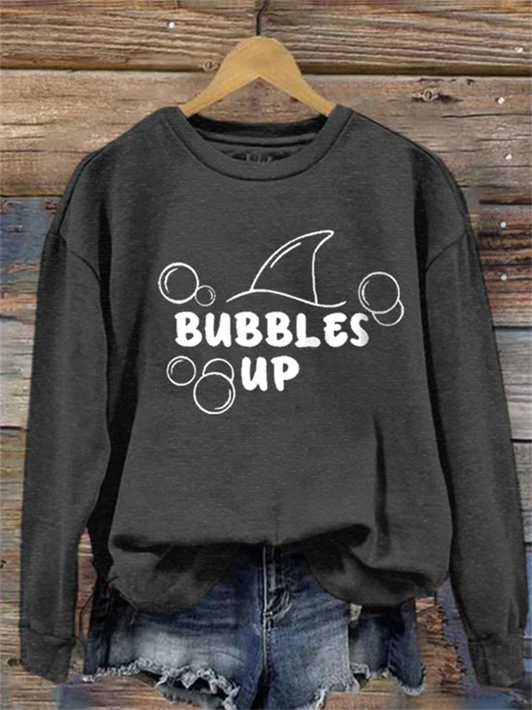 VChics Women's Bubbles Up Jimmy Sweatshirt