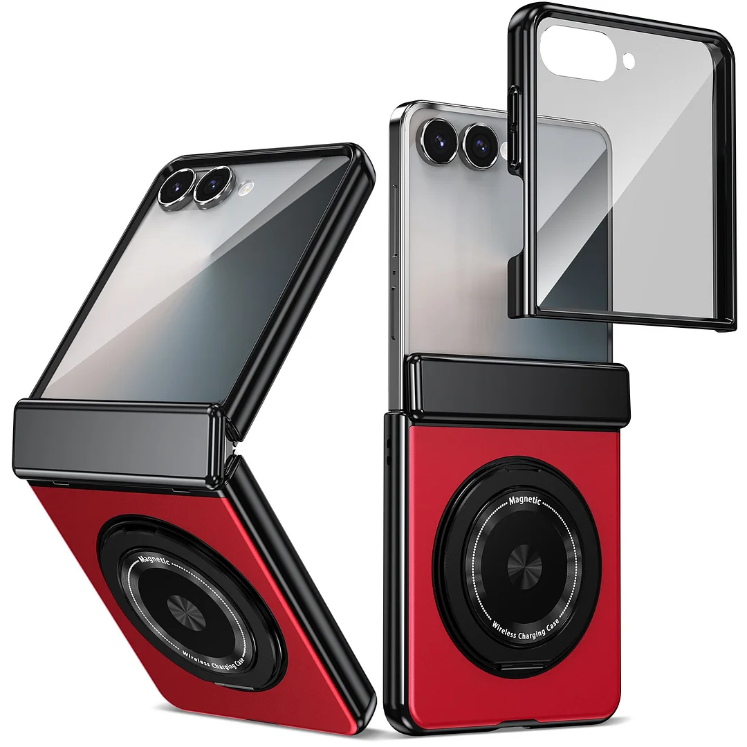 Suitable For Galaxy Zfold7/6 Magnetic Rotating Bracket Mobile Phone Case   
