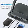 tounee Laptop Stand & Dock 2-in-1, 7-in-1 Multifunctional Expansion Base