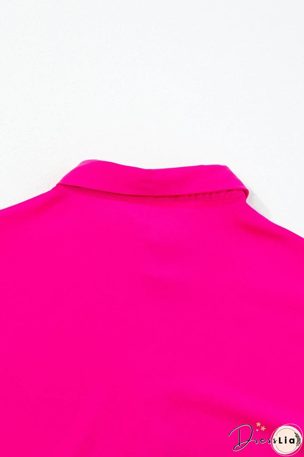 Elegant Rose Balloon Sleeve Maxi Shirt Dress