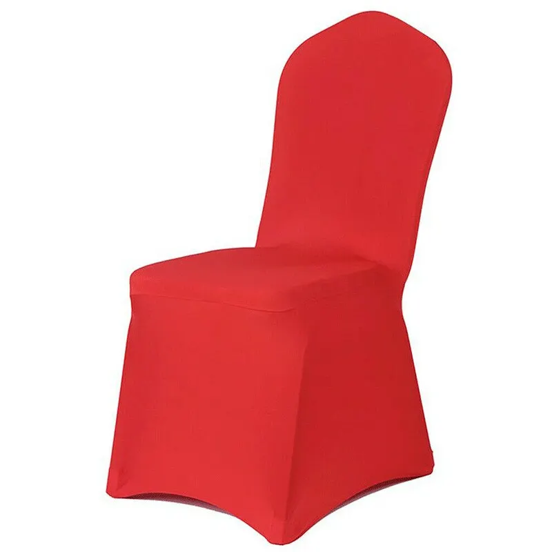 Spandex Chair Cover Solid Anti-slip Cover Stretch Wedding Banquet Party Elastic Slipcover Modern Kitchen Seat Case Chair Covers