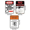 3PCS Warning Shot - Metal Tin Signs Set(8*12Inch/12*16Inch)