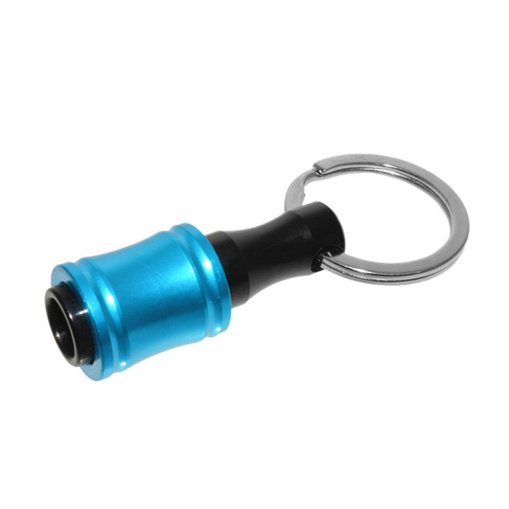 

1/4 Hex Shank Aluminum Alloy Screwdriver Bits Holder Extension Bar Keychain, Blue, 501 Original