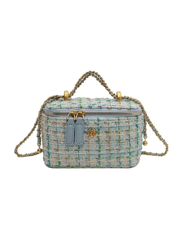 Chains Geometric Zipper Bags Bags Accessories Crossbody Bags