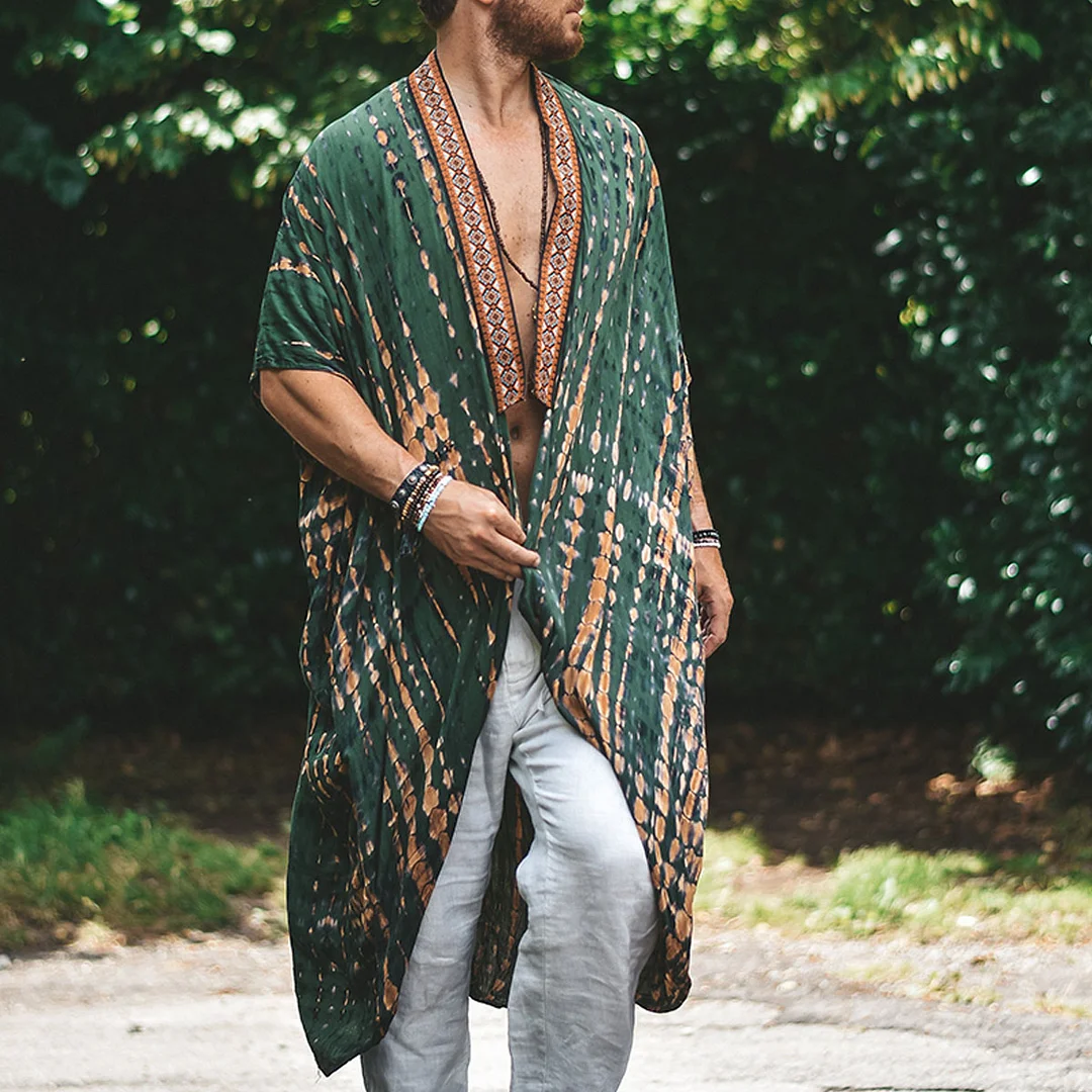 Ethnic Linen Cardigan-inspireuse