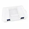 44 Double Buckle Clear Bead Organizer Box with Compartments Plastic Storage Boxes Set with Stickers Multifunctional Diamond Painting Storage Containers for Diamonds Seeds Beads Nail Rhinestones