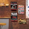 4PCS Truckers - Metal Tin Signs Set(8*12Inch/12*16Inch) - Garage&Transport