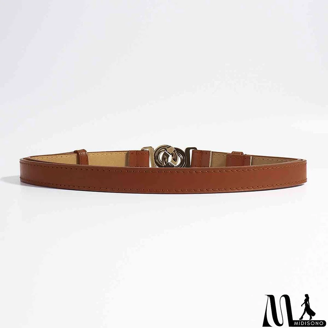 MidiSono - Alloy Buckle PU Belt