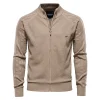 Men's Lapel Jacquard Casual Sweater