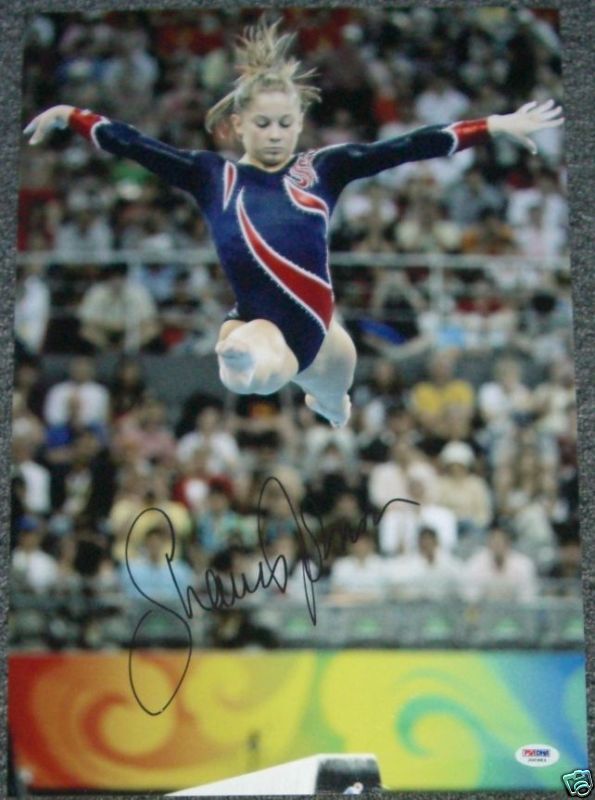 Shawn Johnson Signed 13x19 Photo Poster painting PSA/DNA COA USA Olympics Gymnastics Autograph