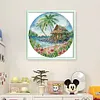 Island-14CT Stamped Cross Stitch 37*37cm/14.57*14.57in